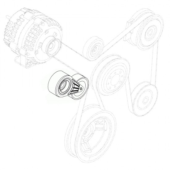 W8832437  -  Workhorse 8.1L Chassis Belt Tensioner with Pulley W8832437  -  Workhorse 8.1L Chassis Belt Tensioner with Pulley
