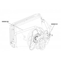 W0008181  -  Radiator Outlet Hose (upper)
