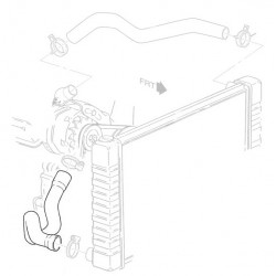 W8835354  -  Lower (Outlet) Radiator Hose (L31 - 5.7L)