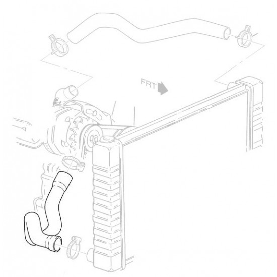 W8835354  -  Lower (Outlet) Radiator Hose (L31 - 5.7L) W8835354  -  Lower (Outlet) Radiator Hose (L31 - 5.7L)