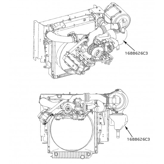 1688626C3  -  Elbow - Air Cleaner Inlet (4.5L Diesel)
