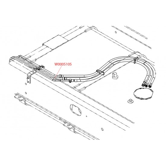 W0005105  -  Tube Asm - Fuel Return Tank 