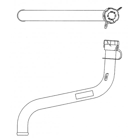 W0007861  -  Engine Oil Fill Tube w/ Cap (L6I - 4.5L)