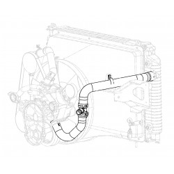 W0008181  -  Radiator Outlet Hose (upper)