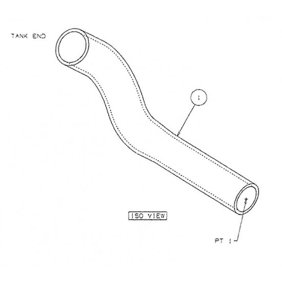 W0009471  -  Hose-fuel Tank Filler Length 18 Elbow