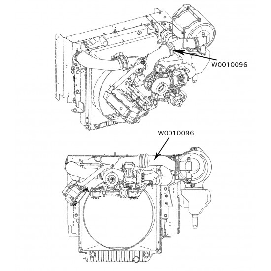 W0010096  -  Pipe - Air Cleaner Outlet (4.5L Diesel)