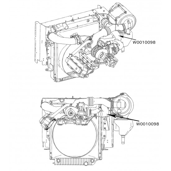 W0010098  -  Hose - Charge Air Cooler Inlet (L6I - 4.5L)