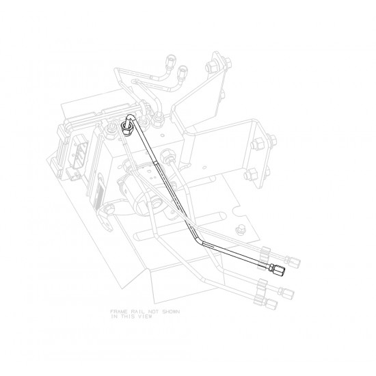 W0010598  -  Hose Asm - Brake Pressure Modulator Valve Out, Front, Lh 