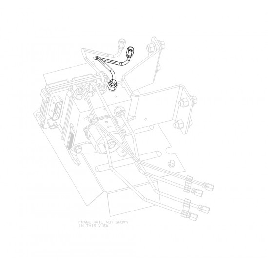 W0010600  -  Hose Asm - Brake Pressure Modulator Valve Out, Rear, Lh 