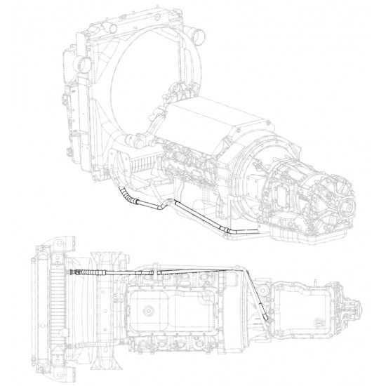 W0012922  -  Hose Asm - Transmission Outlet (L8I - 6.4L)