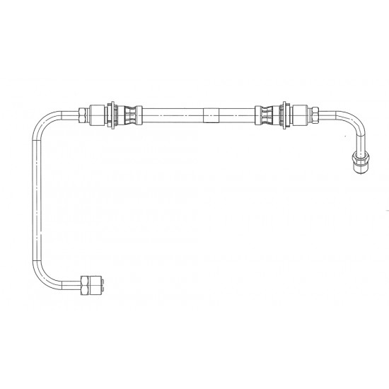 W0013407  -  Tube Asm - ABS Left Rear 