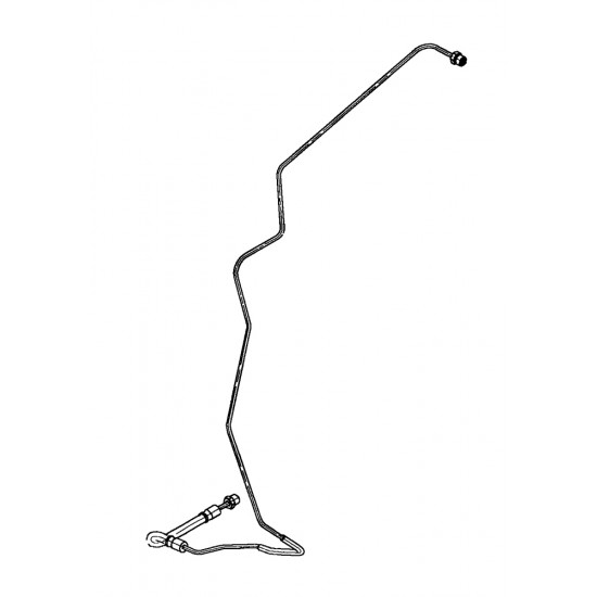 W8006741  -  ABS Hose Asm - Front Brake Pressure Modulation Valve, Master Cyl to ABS Module (JB8 - Rear Drum)