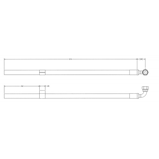 W8006977  -  Hose Asm - Power Steering Gear Outlet (Gear to Cooler)