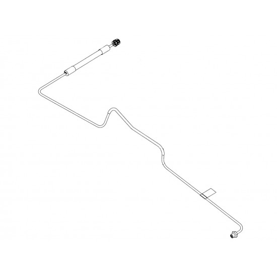 W8006998  -  ABS Hose Asm - Left Hand Front Brake Pressure Modulation Valve (I-Beam w/ L4B Engine)