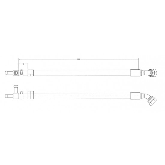 W8007012  -  Hose Asm - Power Steering Pump Inlet