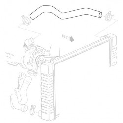 W8831634  -  Upper (Inlet) Radiator Hose (L31 - 5.7L)