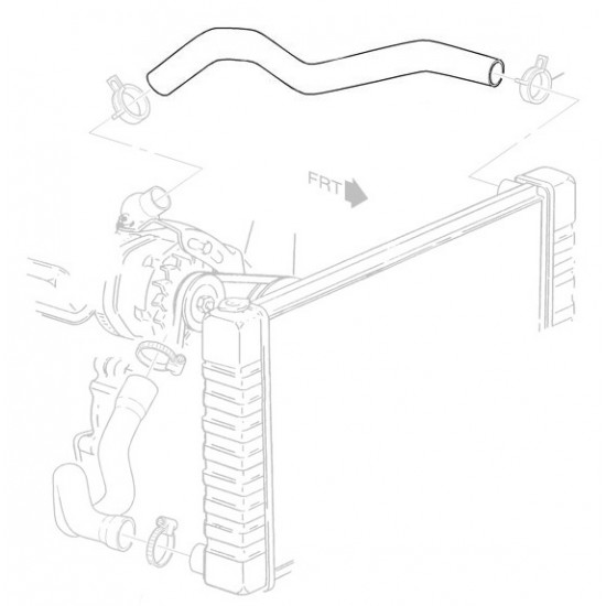 W8831634  -  Upper (Inlet) Radiator Hose (L31 - 5.7L)