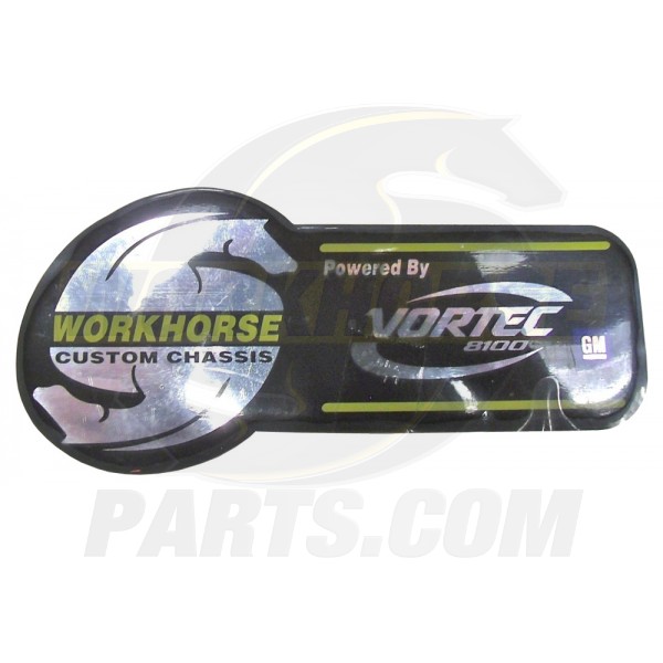 W0000711  - Workhorse 8.1L Vortec Emblem Decal