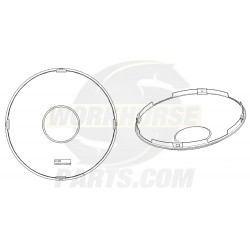 W0009787  -  Hub Cover - Front, Alcoa Alum Wheel, 8 Hole (Four Spline) 