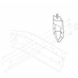 W8000359  -  Kit - Body Mounting Bracket Reinforcement (I-Beam Front Axle Units)