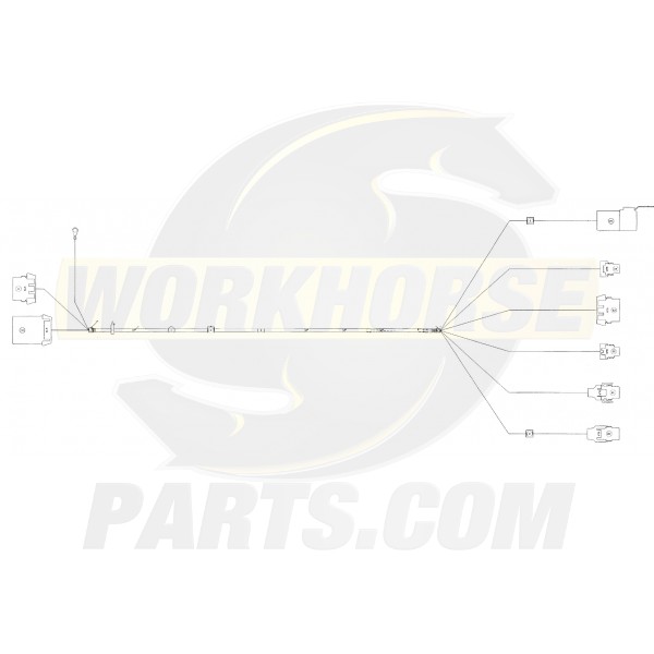 12153464  -  Wiring Asm - Auto Apply Park Brake Pump Harness (Frame Rail Mounted Pump)