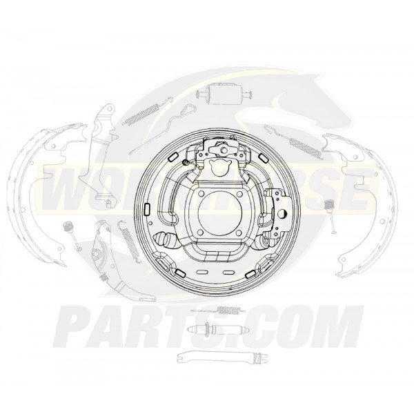 15622343  -  Rear Brake Backing Plate (LH) (JB8)