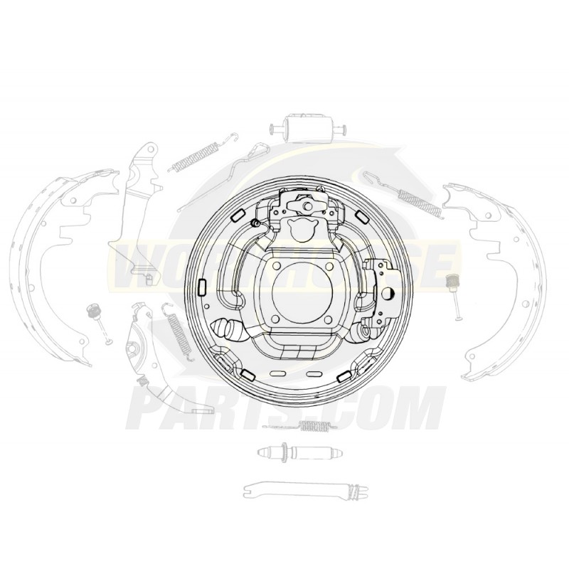 15622343 Rear Brake Backing Plate (LH) (JB8) Workhorse Parts