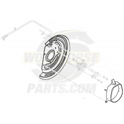 15714724 - SHIELD - ABS WHEEL SPEED SENSOR, FRONT, RH P32