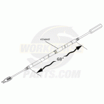 15740167 - P-series Park Brake Cable 68" Length