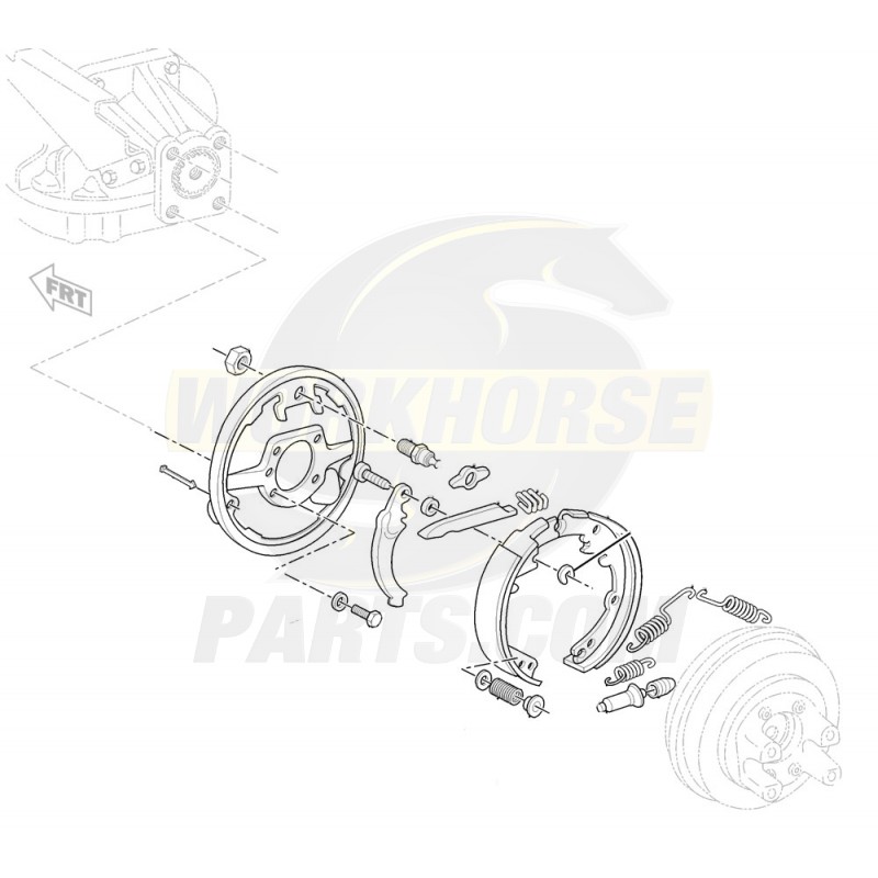 Frn280a - Park Brake Complete Backing Plate Asm, Incl Oem ...