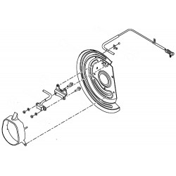 W0001016 - LF Abs Sensor & Splash Shield (P32)