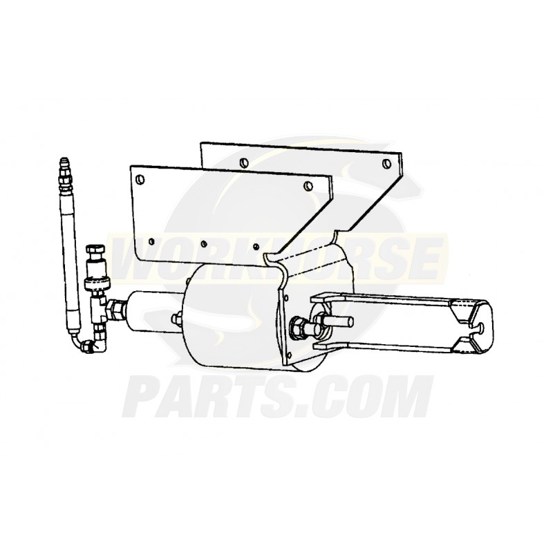 W0005235 - Actuator Asm - Park Brake (With Bracket) - Workhorse Parts