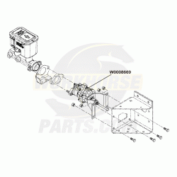 W0008669 - (Hydro-Boost) Power Brake Booster Asm. 17.8" Spring (P42 4 Wheel Disc / W42 JM6 Code)