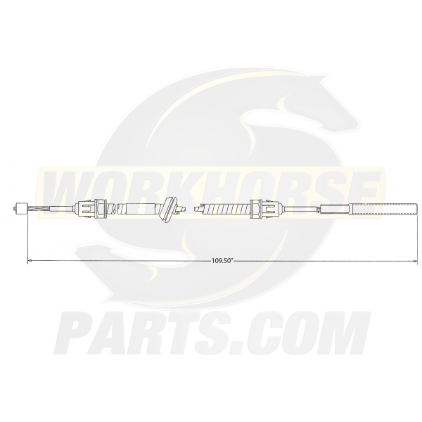 W0009490  -  Park Brake Asm - Cable Front
