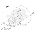 W8000557 - P32/P42/W42 Propshaft Park Brake Drum Asm (with Yoke)