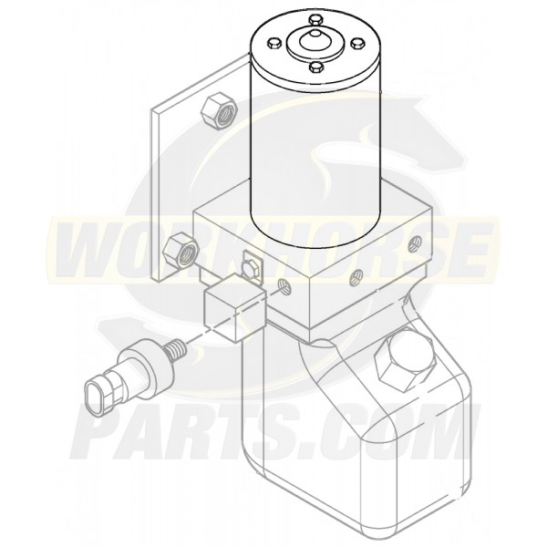 W8001076  -  Park Brake Pump Motor (12 Volt Dc) 