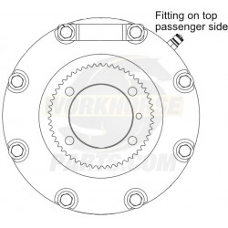 W8001662  -  J72 Hydraulic Propshaft Parking Brake Asm, Without Yoke (GM Transmission)