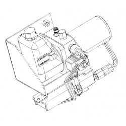 W8005667 - Pump Asm - J72 Park Brake (With Control Module & Mounting Bracket) 
