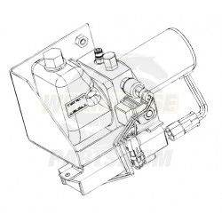 W8005667 - Pump Asm - J72 Park Brake (With Control Module & Mounting Bracket) 