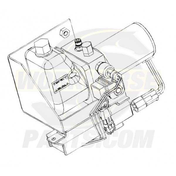 W8005667 - Pump Asm - J72 Park Brake (With Control Module & Mounting Bracket) 