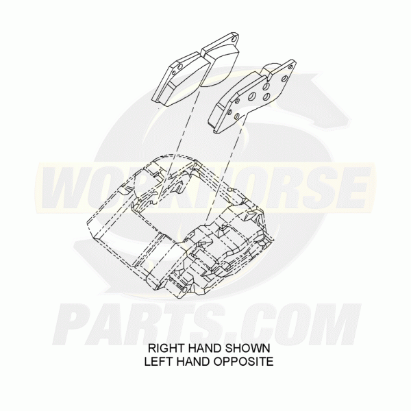 W8006053 - Brake Pad Set Brembo 68mm Heavy Duty (W16, W18, W42 - JM6 Brake Code)