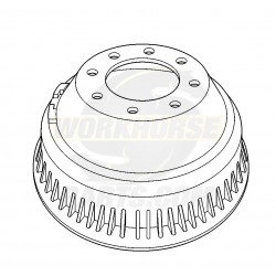 W8810500  -  Drum - Rear Brake (P42 - JB8 - DRW)