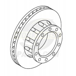 W8810507  -  Rotor - P32 / P42 Brake Rear (JF9 - 4 Wheel Disc)