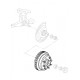 15677039  -  Front Brake Rotor w/ Hub & Exciter Ring (JB8 - Disc/Drum IFS 4K Axle)