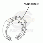 W8810806 - Park Brake Shoe Kit