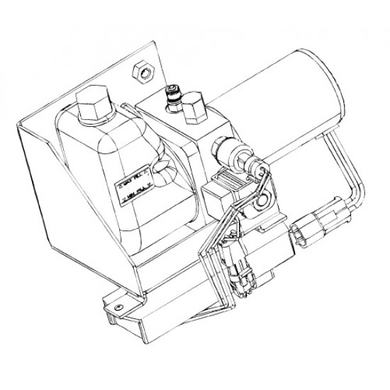 W8005667 - Pump Asm - J72 Park Brake (With Control Module & Mounting Bracket) 