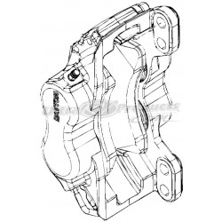 W8837599  -  Quadraulic 70mm Piston Caliper Asm, LH Rear or RH Front