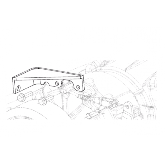 W0000269 - Park Brake Cable Bracket (Front) W0000269 - Park Brake Cable Bracket (Front)