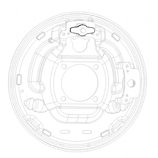 03691500  -  Guide - Rear Brake Shoe