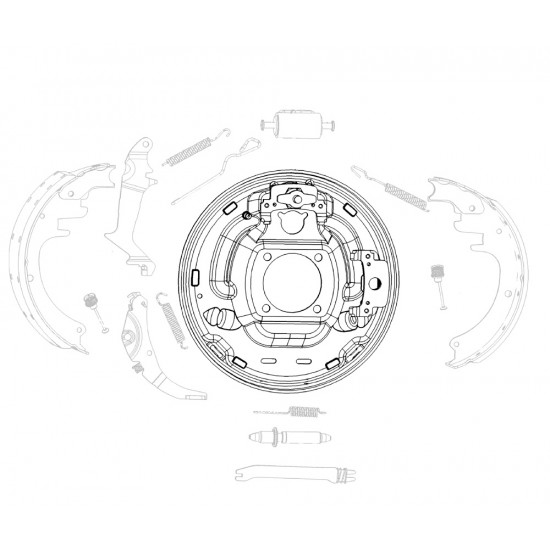 15622343  -  Rear Brake Backing Plate (LH) (JB8)